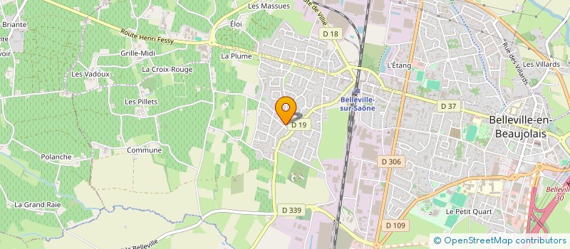 localisation de l'entreprise PAYET-BESSON  BELLEVILLE-EN-BEAUJOLAIS