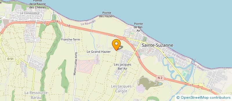 localisation de l'entreprise PAYET & RIVIERE à SAINTE-SUZANNE