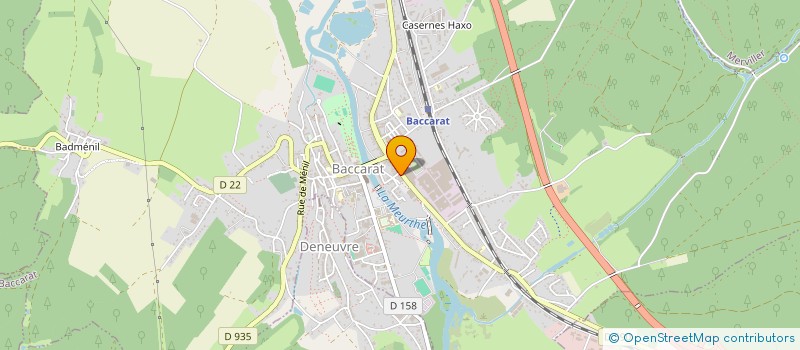 localisation de l'entreprise PAYEUR  BACCARAT