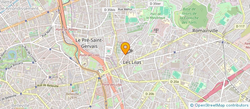 localisation de l'entreprise PAYMENT CARD SYSTEM IT CONSULTING à LES LILAS