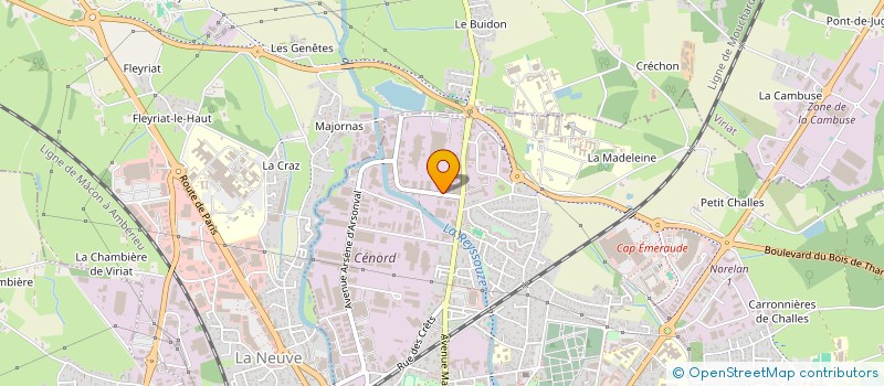 localisation de l'entreprise PAYOTALU à BOURG-EN-BRESSE