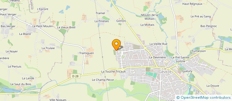 localisation de l'entreprise PAYRAT  GEVEZE