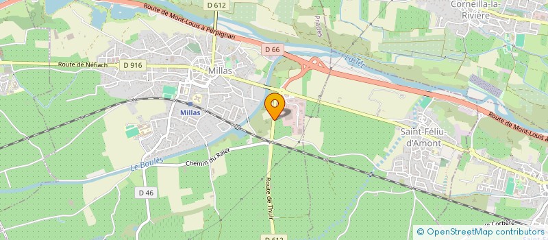 localisation de l'entreprise PAYRE ANAIS  MILLAS