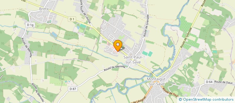 localisation de l'entreprise PAYRIERE  SAINT-PAUL-SUR-SAVE