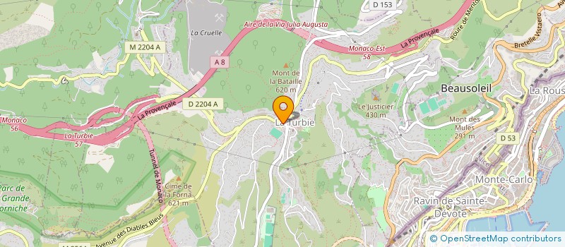 localisation de l'entreprise PAYRTEX à LA TURBIE