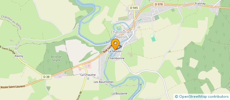 localisation de l'entreprise PAYS ACCUEIL TOURISTIQUE CANAL NIVERNAIS à CHATILLON-EN-BAZOIS