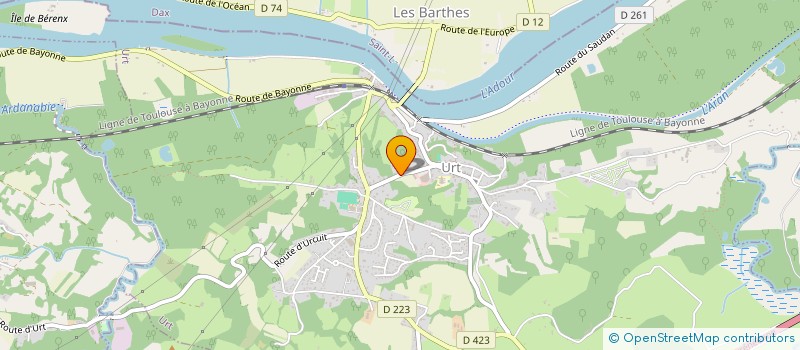 localisation de l'entreprise PAYS BASQUE RENOVATION  URT