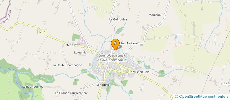 localisation de l'entreprise PAYS BRUNO  SAINT-GEORGES-DE-REINTEMBAULT