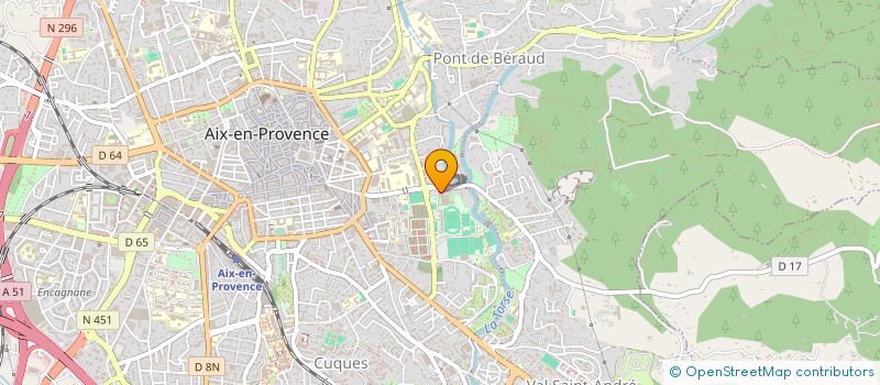 localisation de l'entreprise PAYS D'AIX NATATION à AIX EN PROVENCE
