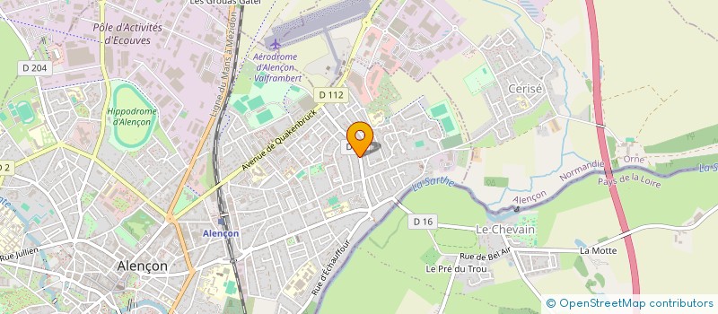 localisation de l'entreprise PAYS D'ALENCON RUGBY CLUB à ALENCON