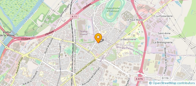localisation de l'entreprise PAYS D ANJOU INITIATIVE à ANGERS