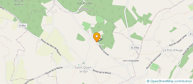 localisation de l'entreprise PAYS D AUGE AGRI  SAINT-OUEN-LE-PIN