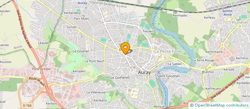 localisation de l'entreprise PAYS D'AURAY PROFESSIONNELS A DOMICILE à AURAY