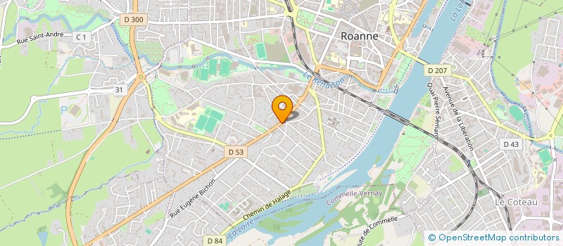 localisation de l'entreprise PAYS D'IS  ROANNE