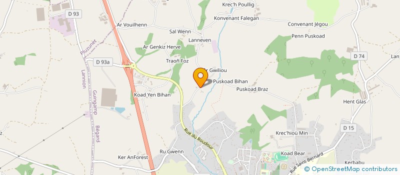 localisation de l'entreprise PAYS DE BEGARD ATHLETISME à BEGARD