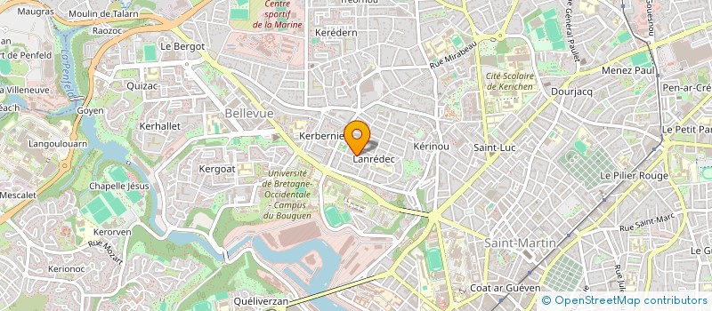 localisation de l'entreprise PAYS DE BREST ATHLETISME à BREST