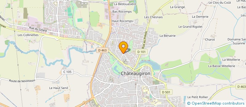 localisation de l'entreprise PAYS DE CHATEAUGIRON NATATION  CHATEAUGIRON
