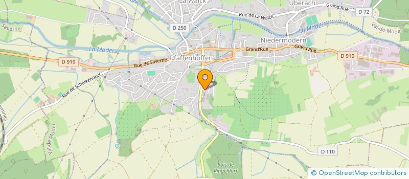 localisation de l'entreprise PAYS DE HANAU  VAL-DE-MODER