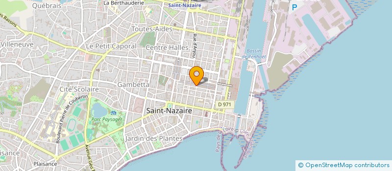 localisation de l'entreprise PAYS DE LOIRE FORMATIONS  SAINT-NAZAIRE