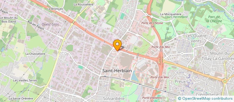 localisation de l'entreprise PAYS DE LOIRE FUITE DETECTION à SAINT-HERBLAIN