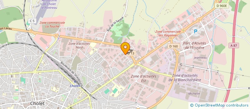 localisation de l'entreprise PAYS DE LOIRE LOCATIONS à CHOLET