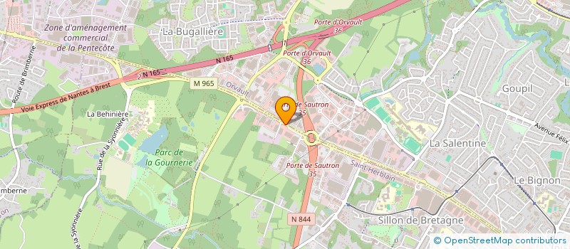 localisation de l'entreprise PAYS DE LOIRE MOTOS  SAINT-HERBLAIN