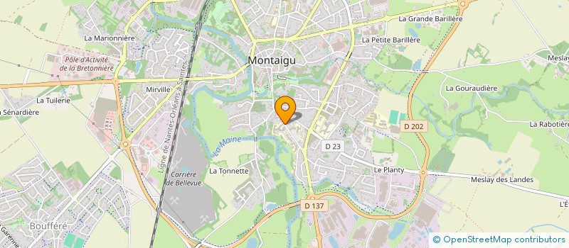 localisation de l'entreprise PAYS DE MONTAIGU BASKET à MONTAIGU-VENDEE