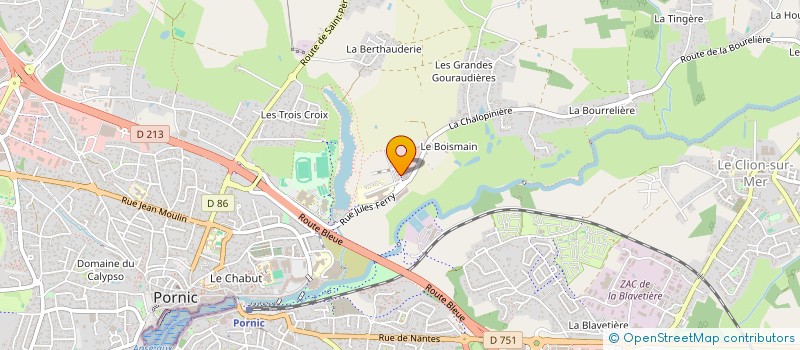localisation de l'entreprise PAYS DE RETZ ENTREPRENEURS - PRE  PORNIC