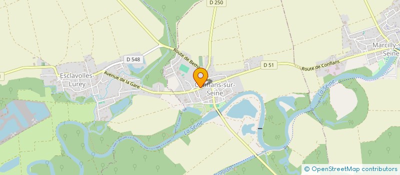 localisation de l'entreprise PAYS DE SEINE  CONFLANS-SUR-SEINE