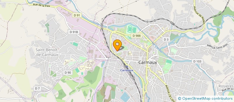 localisation de l'entreprise PAYS DES MERVEILLES  CARMAUX