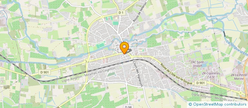 localisation de l'entreprise PAYS DES SORGUES AGENCEMENT  LE THOR