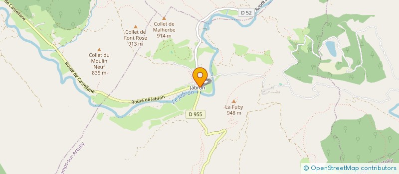 localisation de l'entreprise PAYS ET GENS DU VERDON PGV  COMPS-SUR-ARTUBY