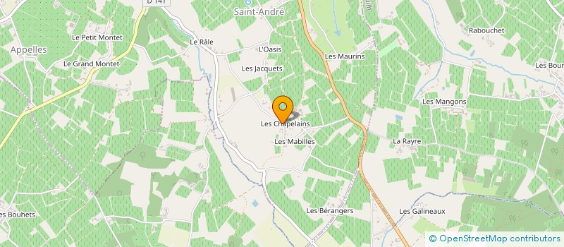 localisation de l'entreprise PAYS FOYEN COMMUNICATION  SAINT-ANDRE-ET-APPELLES