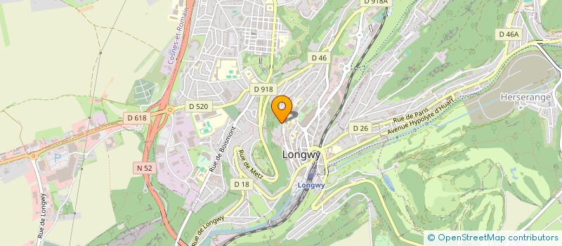 localisation de l'entreprise PAYS HAUT CONSTRUCTION à LONGWY