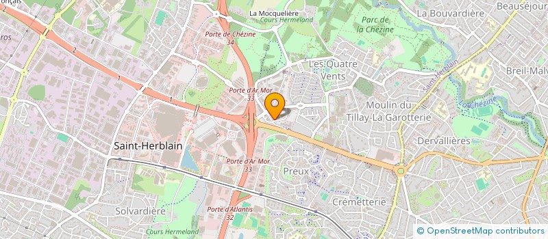 localisation de l'entreprise PAYS LOIRE BUREAUTIQUE à SAINT-HERBLAIN