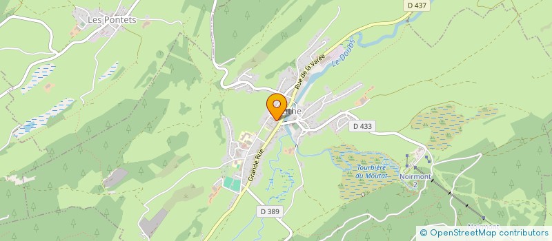 localisation de l'entreprise PAYS NATURE  CHAUX-NEUVE