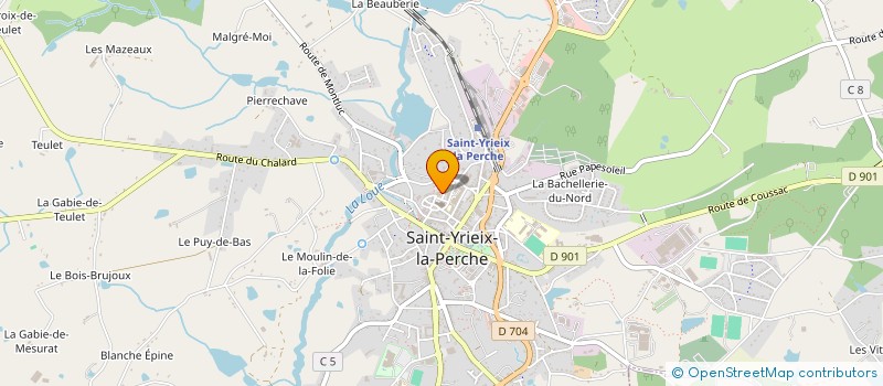 localisation de l'entreprise PAYS-PAYSAGE à SAINT-YRIEIX-LA-PERCHE