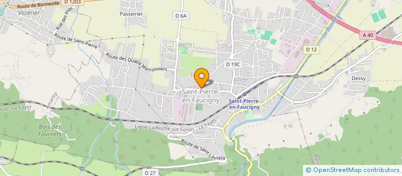 localisation de l'entreprise PAYS ROCHOIS X GENEVOIS TENNIS DE TABLE 74  ETAUX