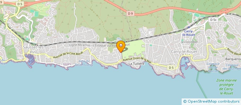 localisation de l'entreprise PAYSA-CONCEPT  SAUSSET-LES-PINS