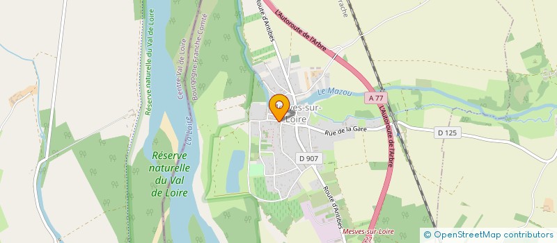 localisation de l'entreprise PAYSA'VIGNE à MESVES-SUR-LOIRE