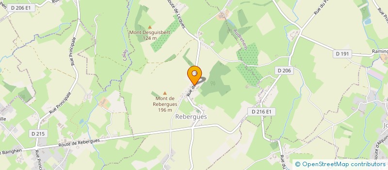 localisation de l'entreprise PAYSAG&O  REBERGUES