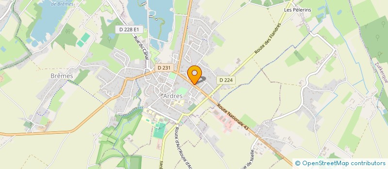 localisation de l'entreprise PAYSAGE 360 à ARDRES