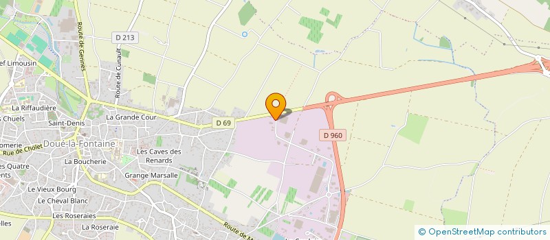 localisation de l'entreprise PAYSAGE A2  DOUE-EN-ANJOU