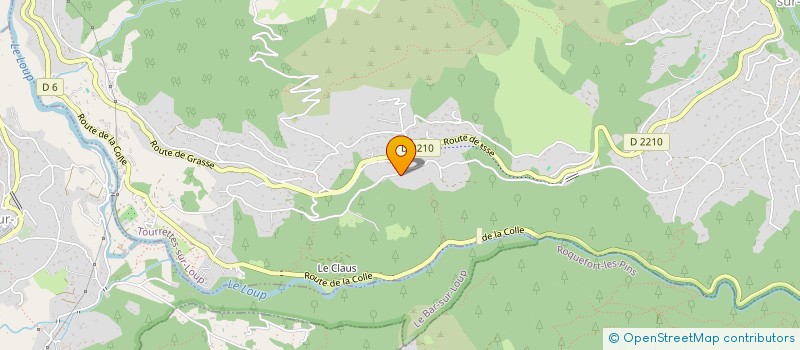 localisation de l'entreprise PAYSAGE AZUR CONCEPT à TOURRETTES-SUR-LOUP