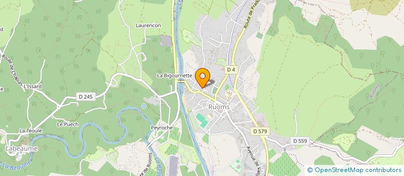 localisation de l'entreprise PAYSAGE'C  RUOMS