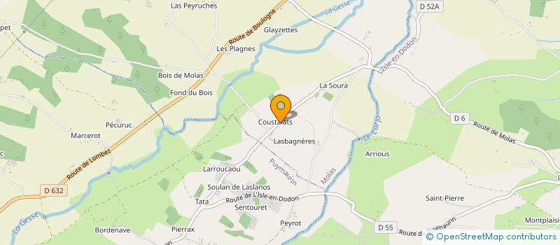 localisation de l'entreprise PAYSAGE CONCEPT  MOLAS