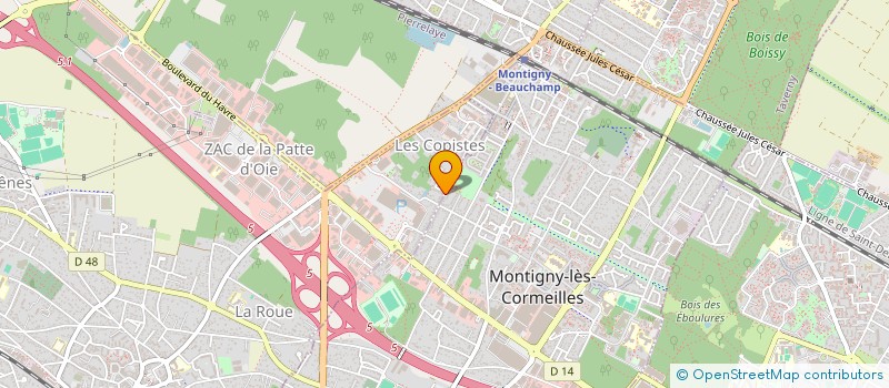 localisation de l'entreprise PAYSAGE CONCEPT 95 à MONTIGNY-LES-CORMEILLES
