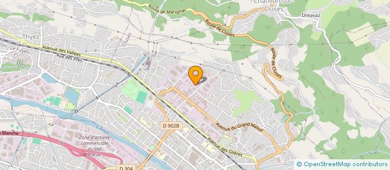 localisation de l'entreprise PAYSAGE DES CIMES  CLUSES