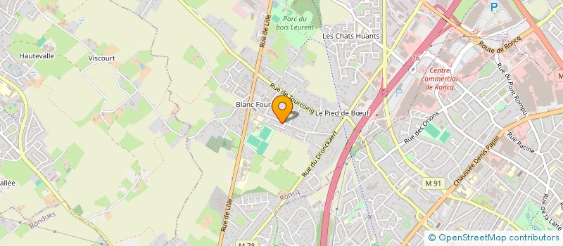 localisation de l'entreprise PAYSAGE EN NORD  RONCQ