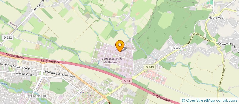 localisation de l'entreprise PAYSAGE-ENTRETIEN  MORLAAS